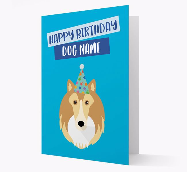 Personalized 'Happy Birthday {dogsName}' Card with {breedCommonName} Icon